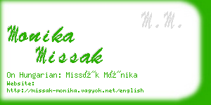 monika missak business card